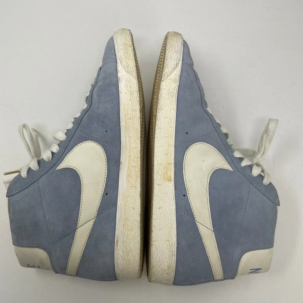 Nike Blazer Mid 77 Vintage Blue Suede High Top Sneakers Retro 344344-400 10.5